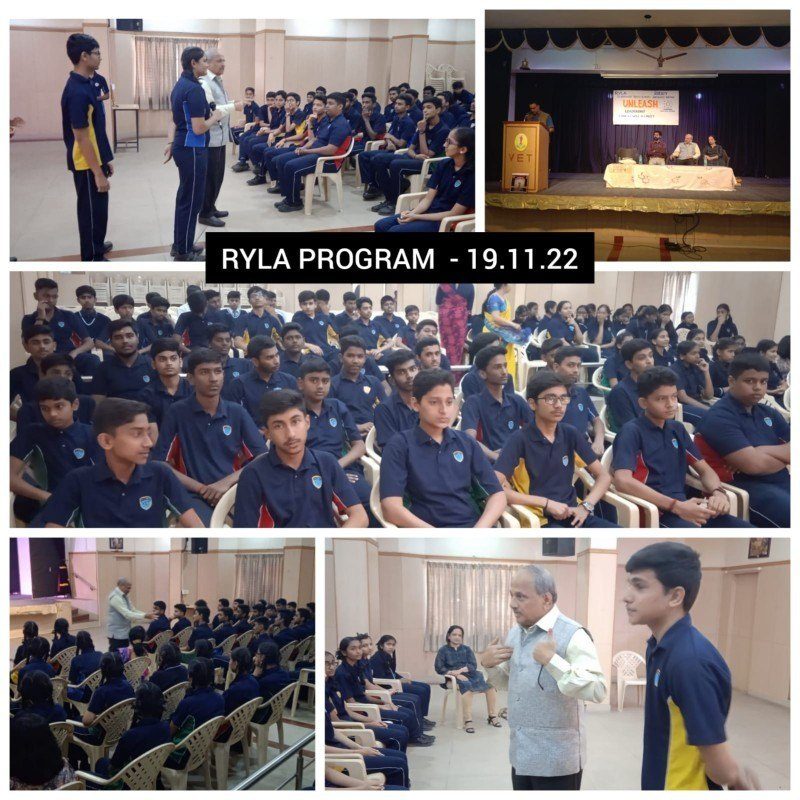 RYLA Unleash Leadership at VET School JP Nagar