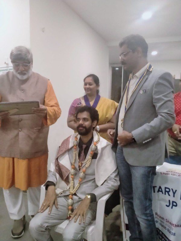 Felicitation by Rotary Club at VET School JP Nagar